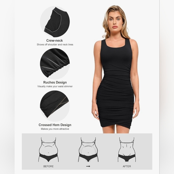 Popilush Shapewear Mini Dress #928 - Picture 6 of 11